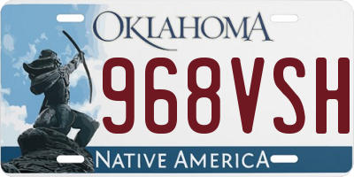 OK license plate 968VSH
