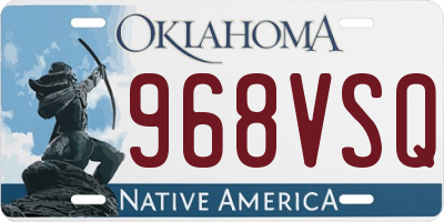 OK license plate 968VSQ