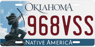 OK license plate 968VSS