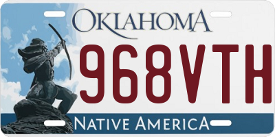 OK license plate 968VTH