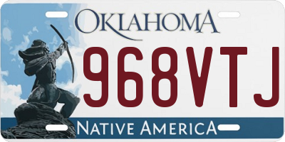 OK license plate 968VTJ
