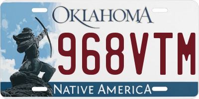 OK license plate 968VTM