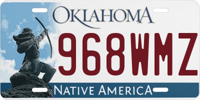 OK license plate 968WMZ