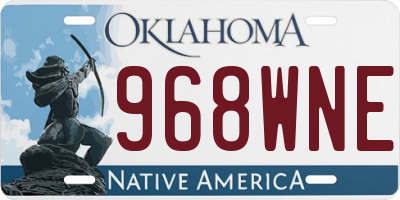 OK license plate 968WNE