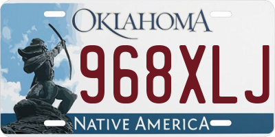 OK license plate 968XLJ