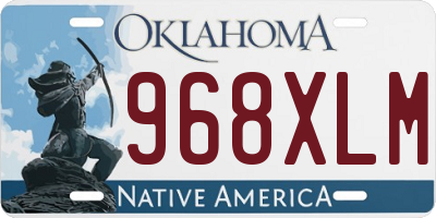 OK license plate 968XLM