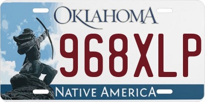 OK license plate 968XLP