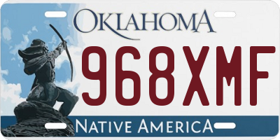 OK license plate 968XMF