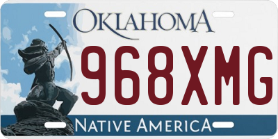 OK license plate 968XMG
