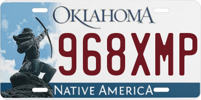 OK license plate 968XMP