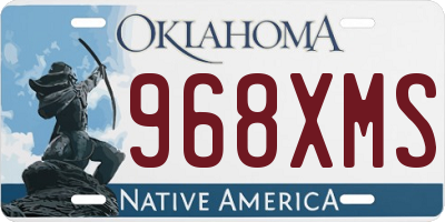 OK license plate 968XMS