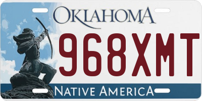 OK license plate 968XMT