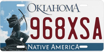 OK license plate 968XSA