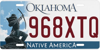 OK license plate 968XTQ