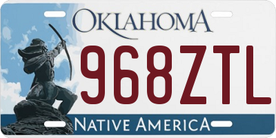 OK license plate 968ZTL