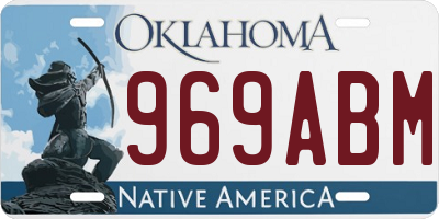 OK license plate 969ABM