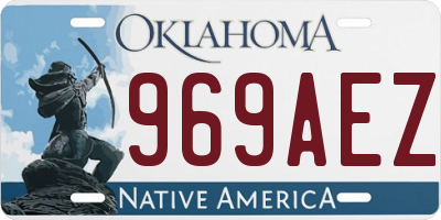 OK license plate 969AEZ