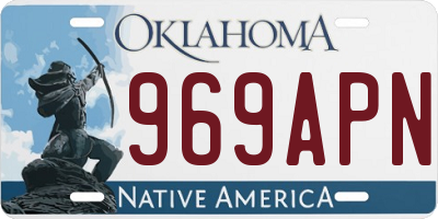 OK license plate 969APN