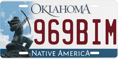 OK license plate 969BIM