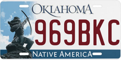 OK license plate 969BKC