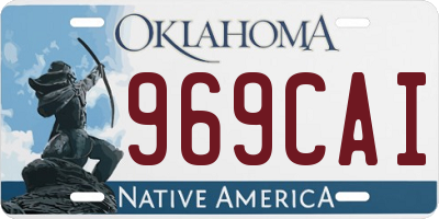 OK license plate 969CAI