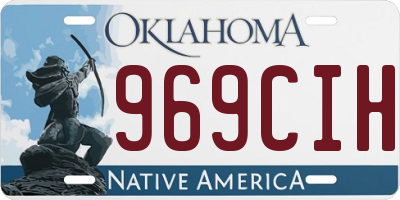 OK license plate 969CIH
