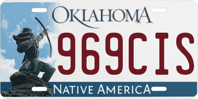 OK license plate 969CIS