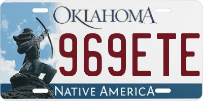 OK license plate 969ETE