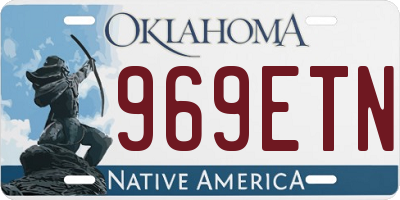 OK license plate 969ETN