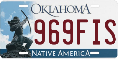 OK license plate 969FIS