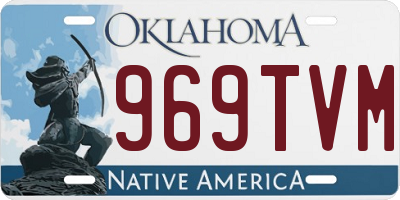 OK license plate 969TVM