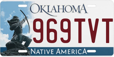 OK license plate 969TVT