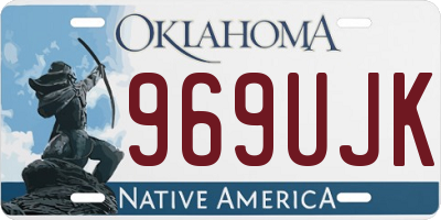 OK license plate 969UJK