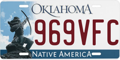 OK license plate 969VFC