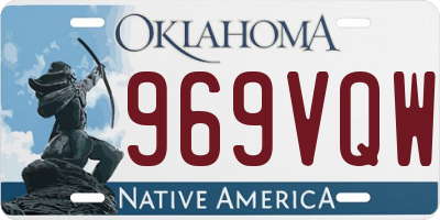 OK license plate 969VQW