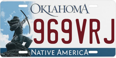OK license plate 969VRJ