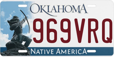 OK license plate 969VRQ
