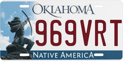OK license plate 969VRT