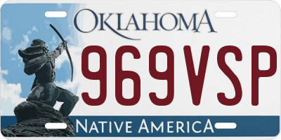 OK license plate 969VSP