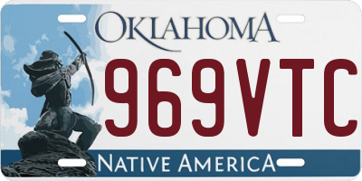 OK license plate 969VTC
