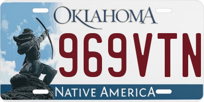 OK license plate 969VTN