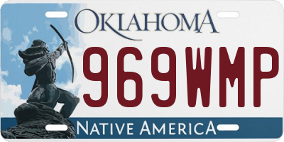 OK license plate 969WMP