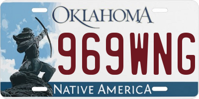 OK license plate 969WNG