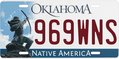 OK license plate 969WNS