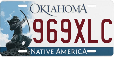 OK license plate 969XLC