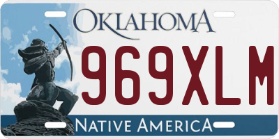 OK license plate 969XLM