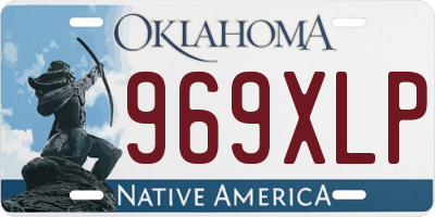 OK license plate 969XLP