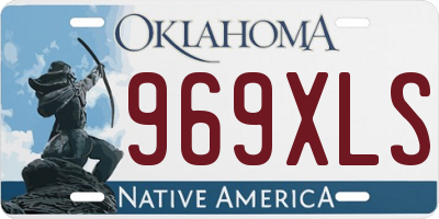 OK license plate 969XLS
