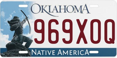 OK license plate 969XOQ