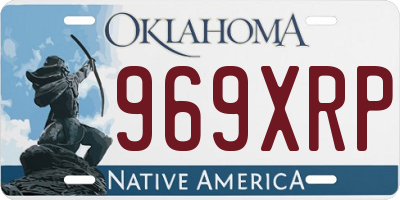 OK license plate 969XRP